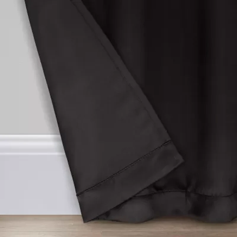 Eclipse Darrell Rod Pocket Blackout Single Curtain Panel