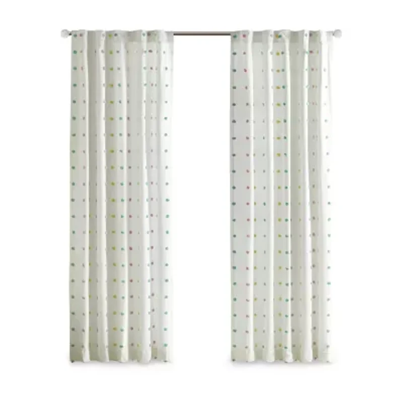 Intelligent Design Ensley 50"W X 84"L Rod Pocket Light-Filtering Single Curtain Panel