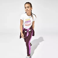 Xersion Little & Big Kid Girls Long Sleeve Fleece Zipper Active Hoodie