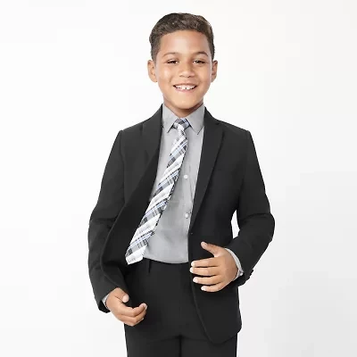 Van Heusen Little & Big Kid Boys Long Sleeve Point Collar Shirt + Tie Set