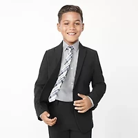 Van Heusen Little & Big Kid Boys Long Sleeve Point Collar Shirt + Tie Set