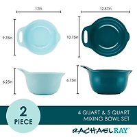 Rachael Ray 2-pc. Nesting Mixing Bowl Set