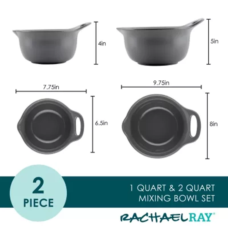 Rachael Ray 2-pc. Nesting and Mixing Bowl Set