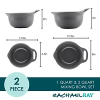 Rachael Ray 2-pc. Nesting and Mixing Bowl Set