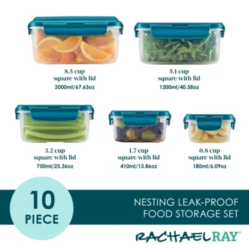 Rachael Ray Food Storage 10-pc. Food Container