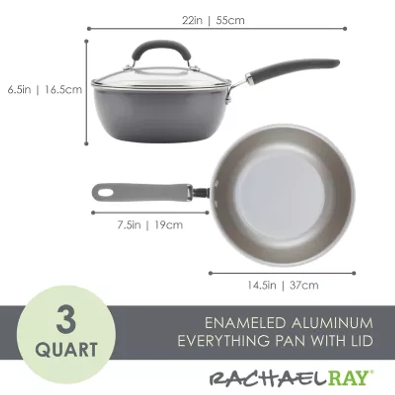 Rachael Ray Create Delicious 3-qt. Non-Stick Everything Pan with Lid