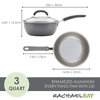 Rachael Ray Create Delicious 3-qt. Non-Stick Everything Pan with Lid