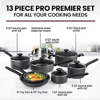 Granitestone Pro Premier 13-pc. Non-Stick Hard Anodized Cookware Set