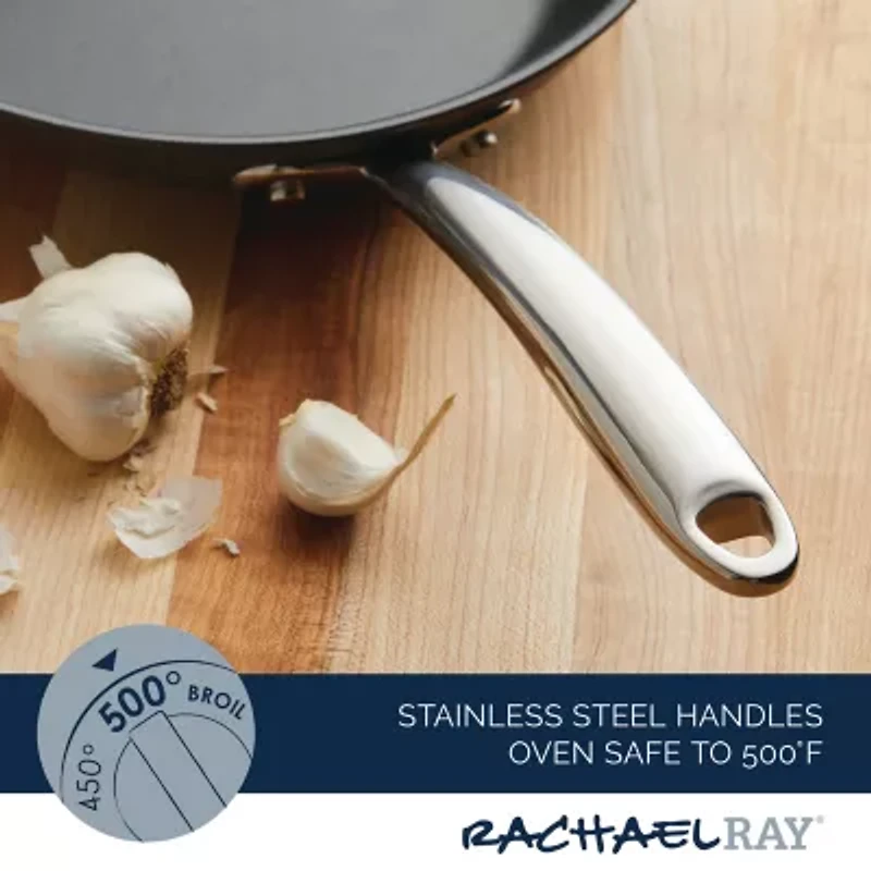 Rachael Ray Professional Stainless Steel 11-pc. Cookware Set