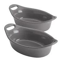 Rachael Ray Ceramic Oval 12-Oz. 2-pc. Au Gratin Dish