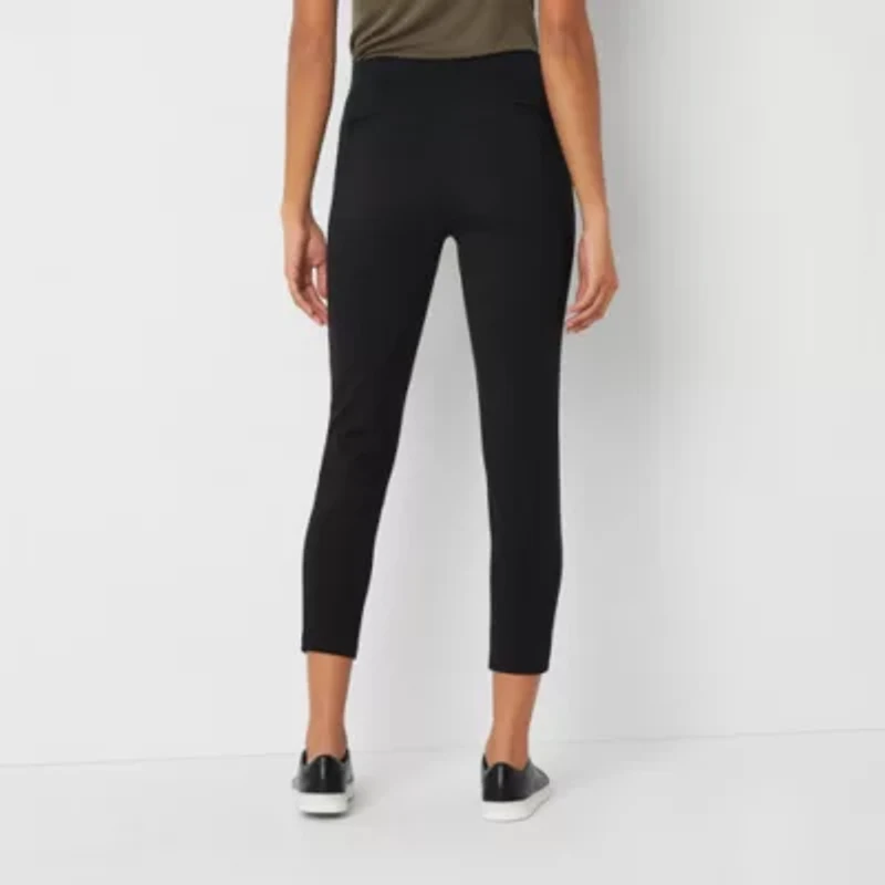 Stylus Womens Ankle High Rise Pull-On Pant