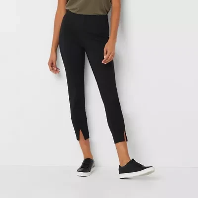 Stylus Womens Ankle High Rise Pull-On Pant