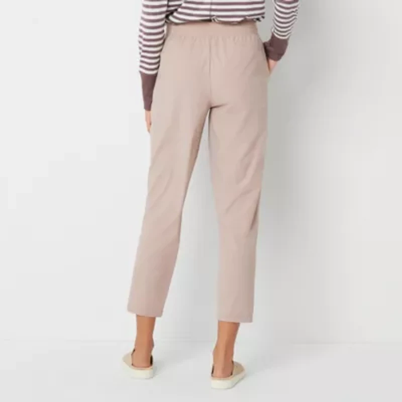 Stylus Womens Ankle Mid Rise Pull-On Pant