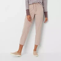 Stylus Womens Ankle Mid Rise Pull-On Pant