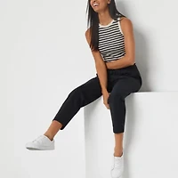 Stylus Womens Ankle Mid Rise Pull-On Pant