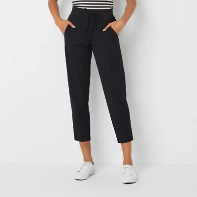 Stylus Womens Ankle Mid Rise Pull-On Pant