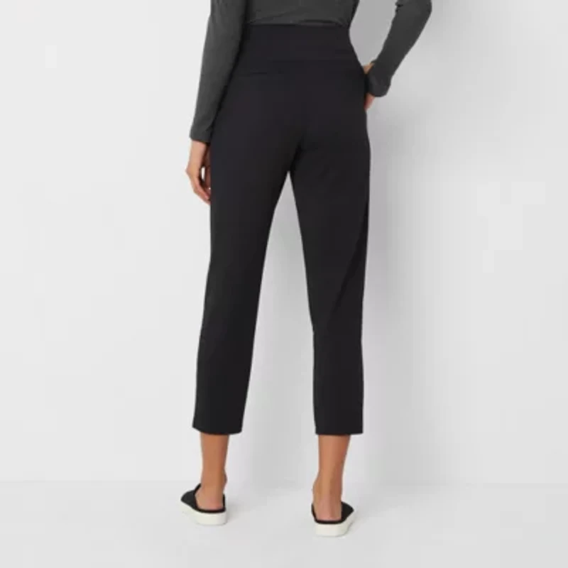 Stylus Womens Tapered High Rise Pull-On Pant