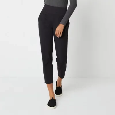 Stylus Womens Tapered High Rise Pull-On Pant