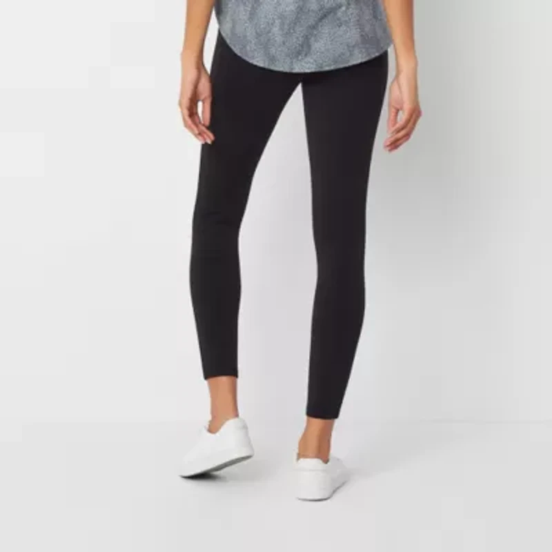 Stylus Womens Mid Rise Knit 26" 7/8 Ankle Legging