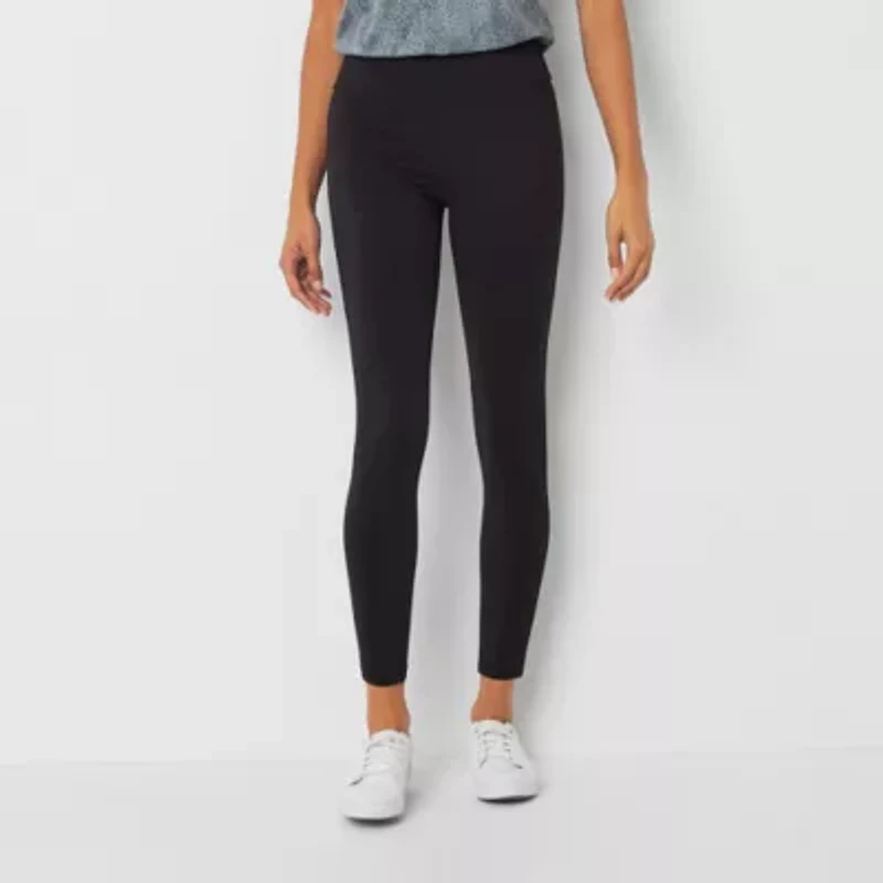 Stylus Womens Mid Rise Knit 26" 7/8 Ankle Legging