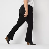 a.n.a - Plus Womens High Rise Flare Leg Jean
