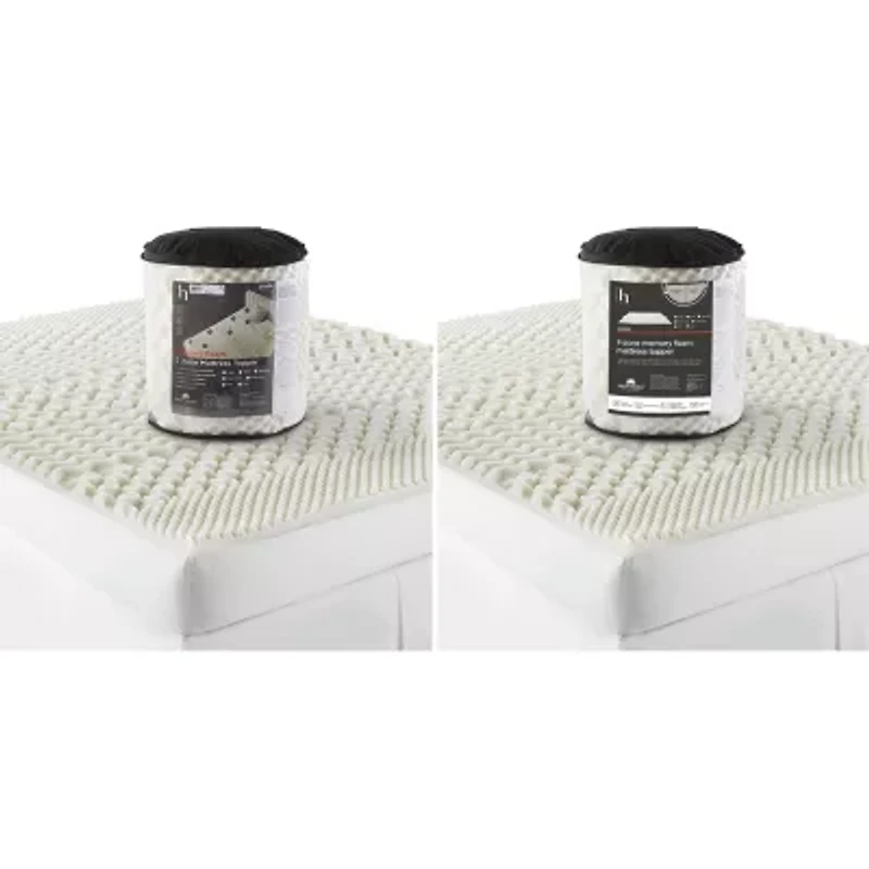 Home Expressions 7-Zone Memory Foam Mattress Topper