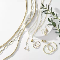 Gold Addiction Womens 14K Gold 18 Inch Y Necklace