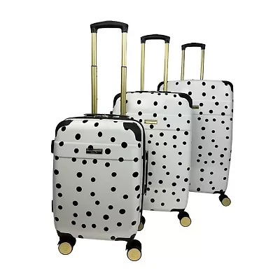 Jenni Chan Polka Dot 3-pc. Hardside Luggage Set