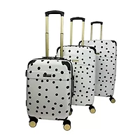 Jenni Chan Polka Dot 3-pc. Hardside Luggage Set