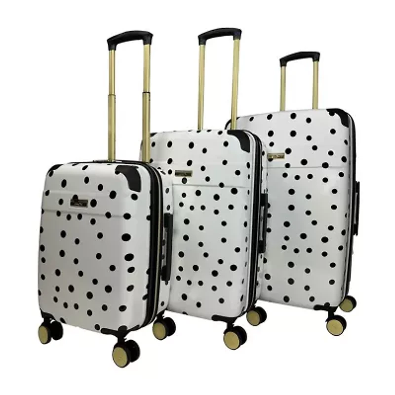 Jenni Chan Polka Dot 3-pc. Hardside Luggage Set