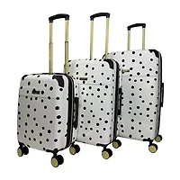 Jenni Chan Polka Dot 3-pc. Hardside Luggage Set