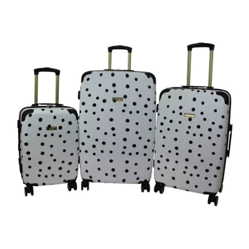 Jenni Chan Polka Dot 3-pc. Hardside Luggage Set