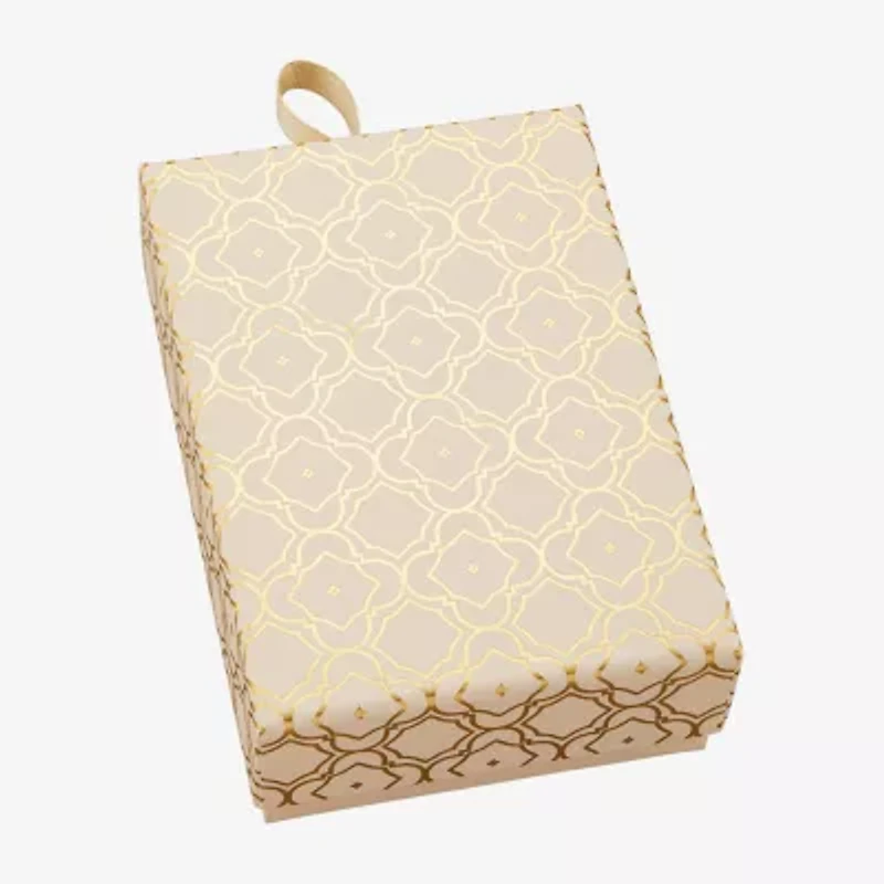 Sparkle Allure Carabiner Charm Womens White Cubic Zirconia 14K Gold Over Brass Cross Heart Paperclip 18 Inch Pendant Necklace