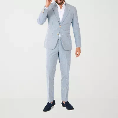Opposuits Casual Daily Seersucker Mens 2-pc. Suit Set