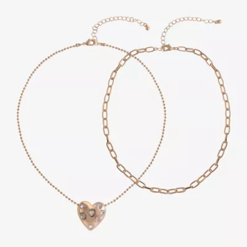 Arizona Gold Tone Womens 15 Inch Strand Necklace