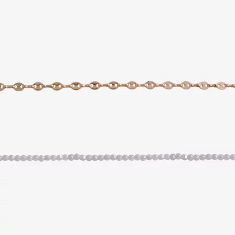 Arizona Gold Tone Womens Heart 4-pc. Necklace Set