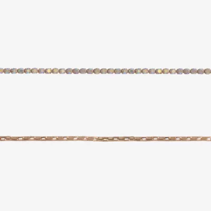 Arizona Gold Tone Womens Flower 4-pc. Necklace Set