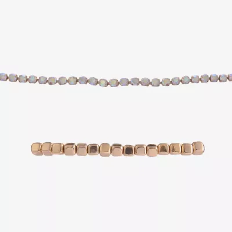 Arizona Gold Tone Bow Womens 5-pc. Bracelet Set