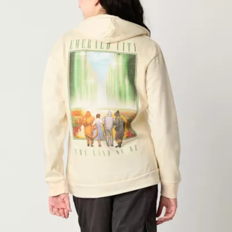 Ripple Junction The Wizard Of Oz Emerald City Womens Long Sleeve Juniors Hoodie