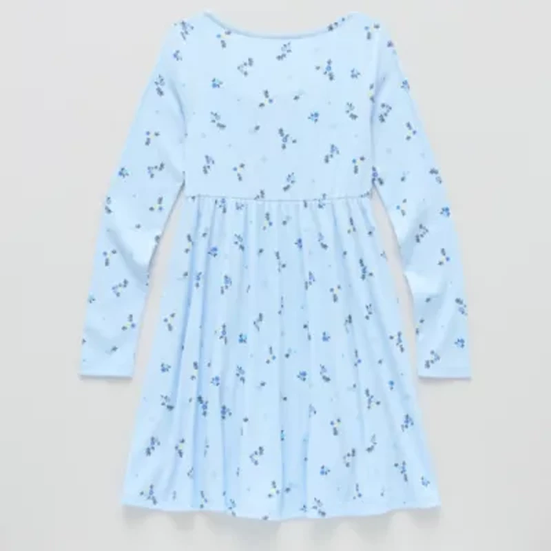 Thereabouts Little & Big Kid Girls Long Sleeve A-Line Dress