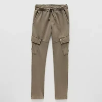 Thereabouts Fleece Little & Big Kid Boys Drawstring Waist Straight Fleece Cargo Pant