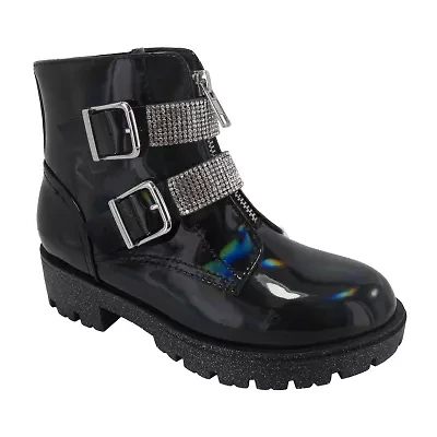 Pop Little & Big Kid Girls Kenneth Flat Heel Booties