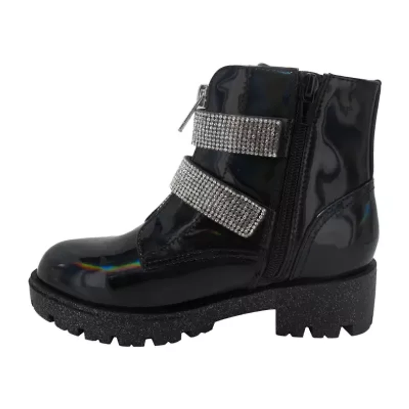 Pop Little & Big Kid Girls Kenneth Flat Heel Booties