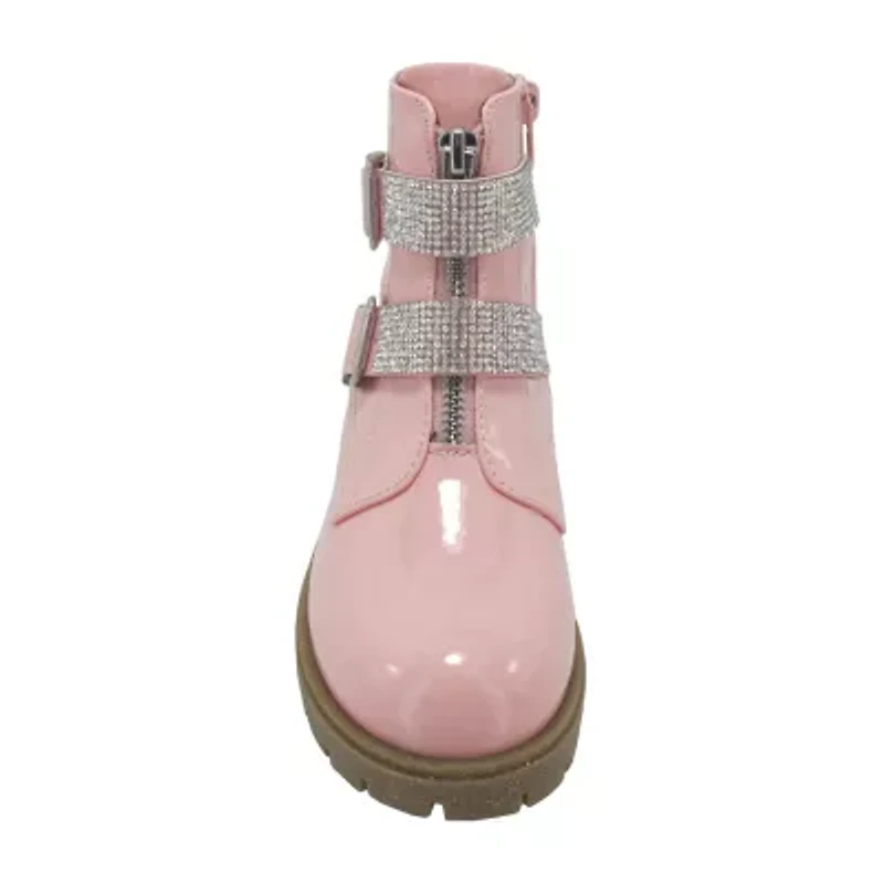 Pop Little & Big Kid Girls Kenneth Flat Heel Booties