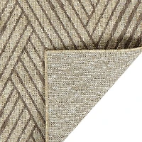 Amer Rugs Maryland Abbel Geometric Loomed 28" X 96" Indoor Outdoor Rectangular Runner