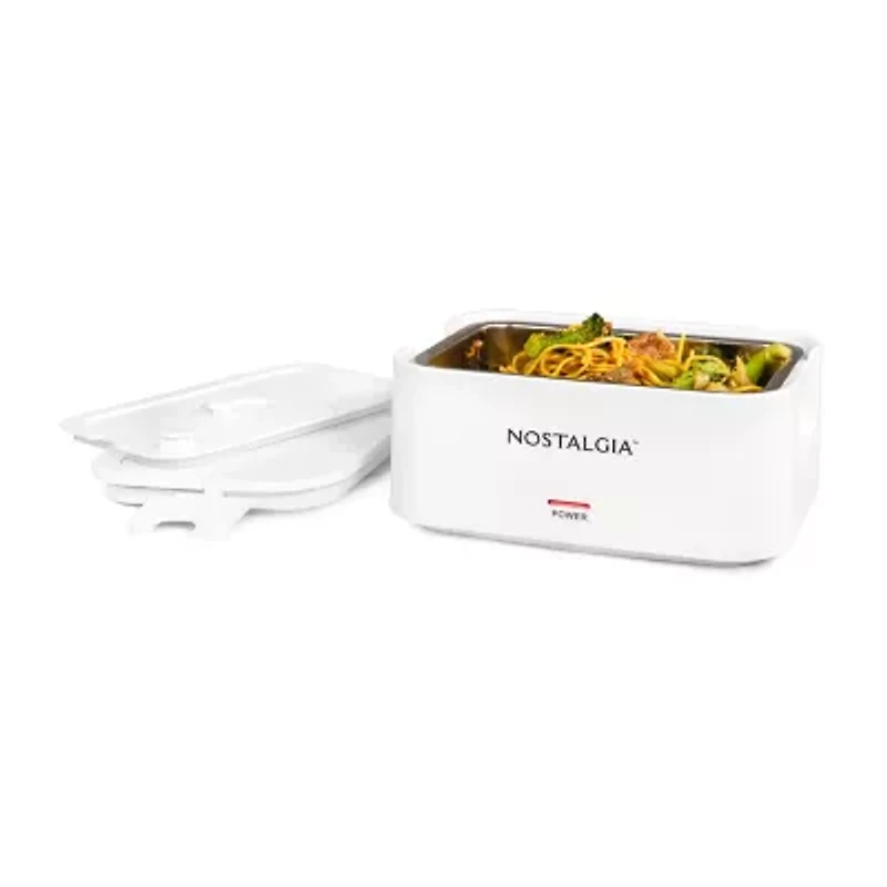 Nostalgia 32oz Portable Heated Lunchbox Slow Cooker