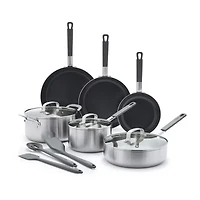 Bobby Flay Stainless Steel Ceramic Non-Stick 12-pc. Cookware Set