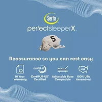 Serta® Quilted Perfect Sleeper X™ Hybrid Max 15.25" Firm Pillow Top