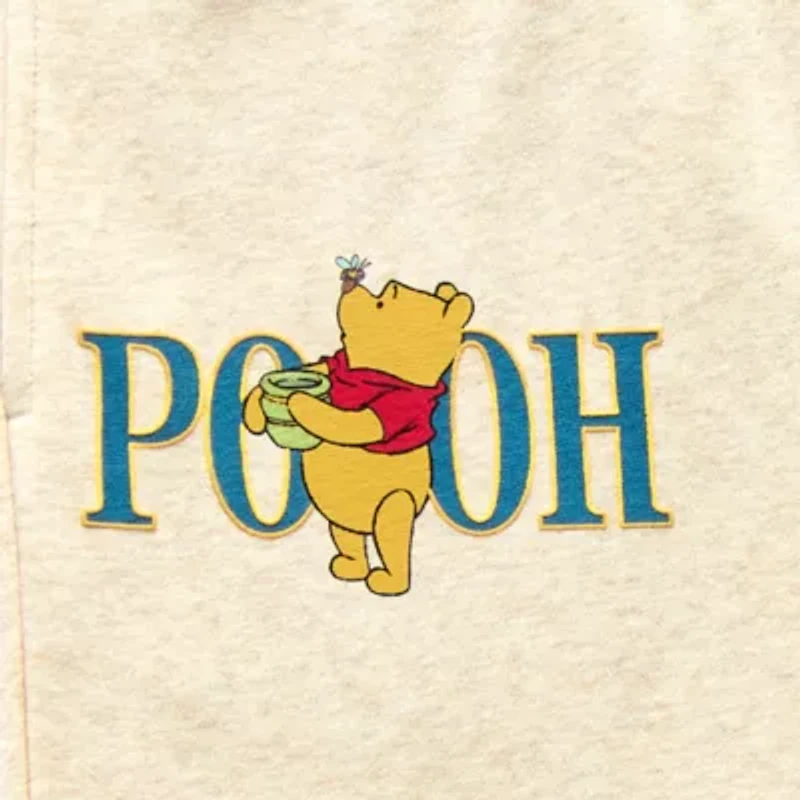 Womens Cuffed Winnie The Pooh Juniors Fleece Jogger Pant