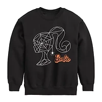 Big Kid Girls Crew Neck Long Sleeve Barbie T-Shirt
